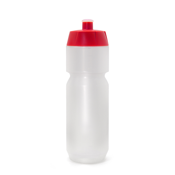 Ryder Water Bottle Neo Clear Red Cap 800ml