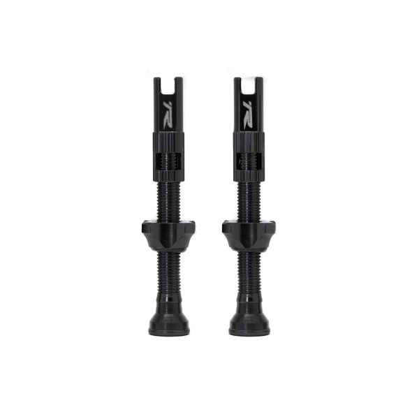Ryder Tubeless Valve Set Alu 48mm Black
