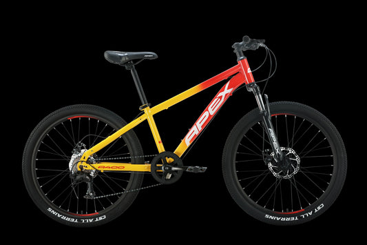 Apex A400 24" MTB Kiddies Red/Orange