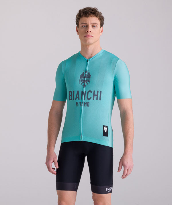 Bianchi Jersey Santini M/C Mod Classic Celeste