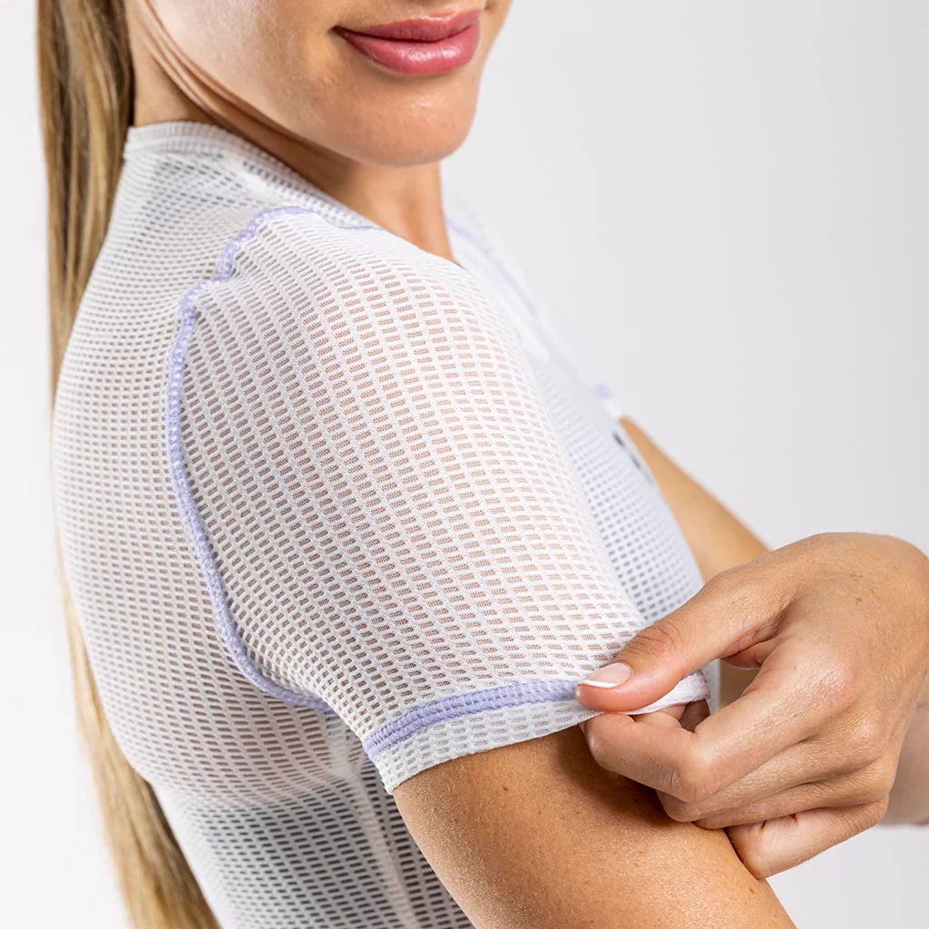 Ciovita Women's Dri-Release Short Sleeve Baselayer (White)