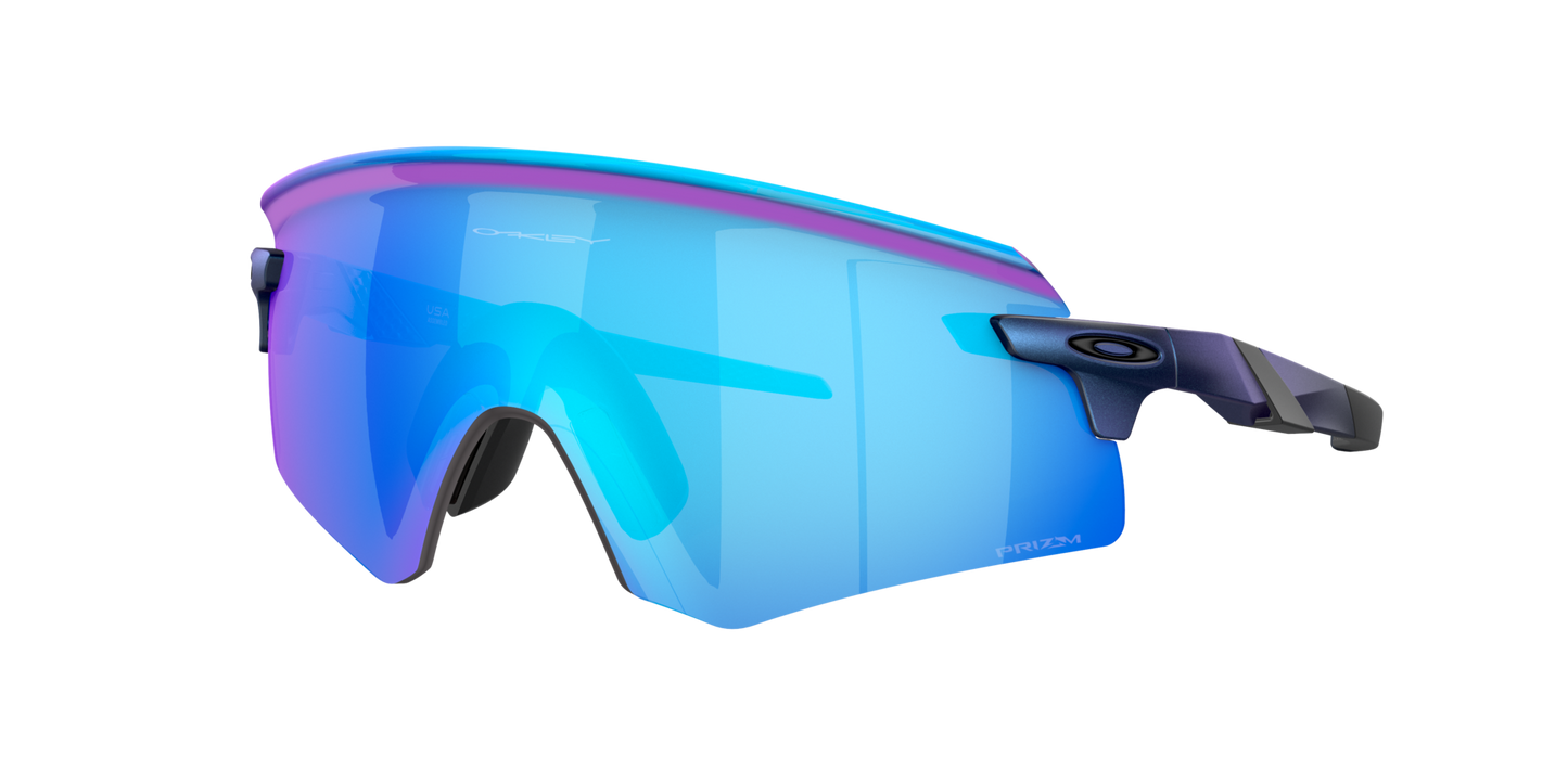 Oakley Encoder Matte Cyan Blue Colorshift w/Prizm Sapphire