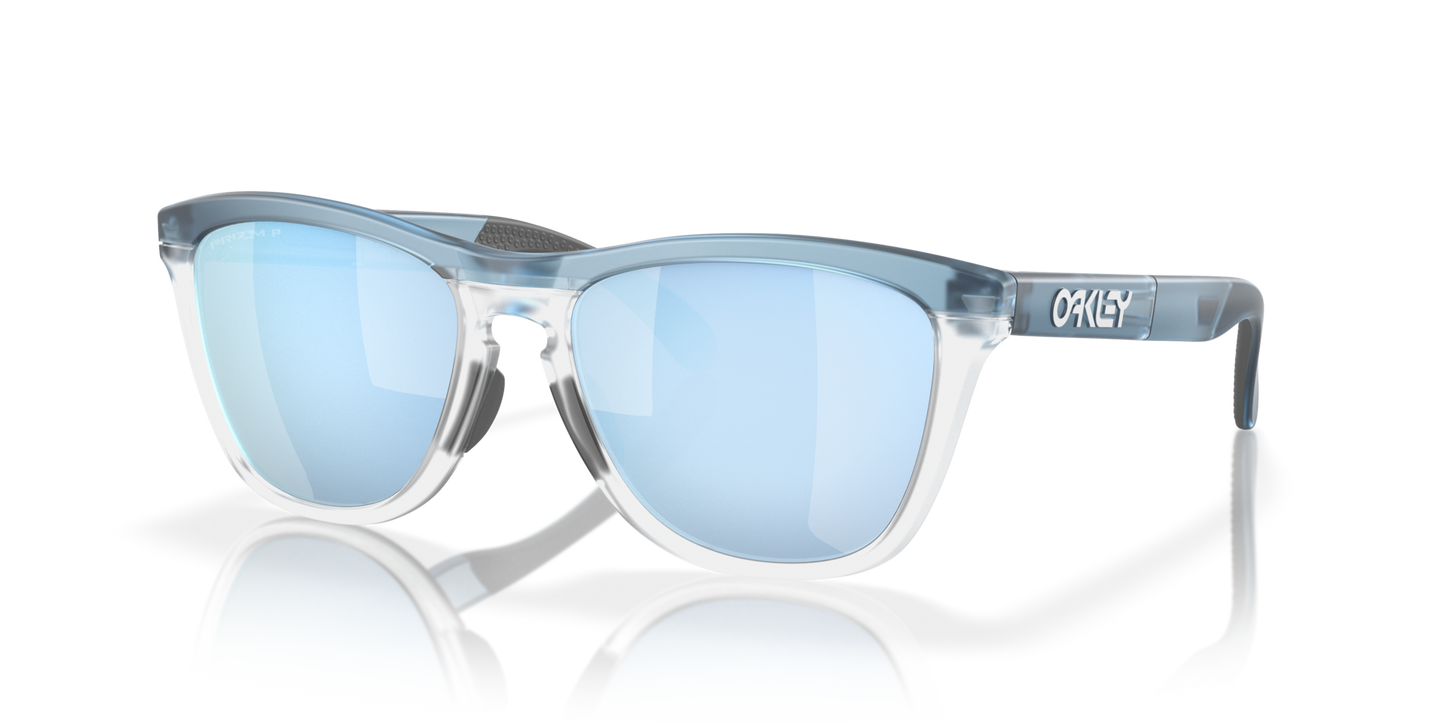 Oakley Frogskins Range Transparent Stonewash Prizm Deep Water Polarized