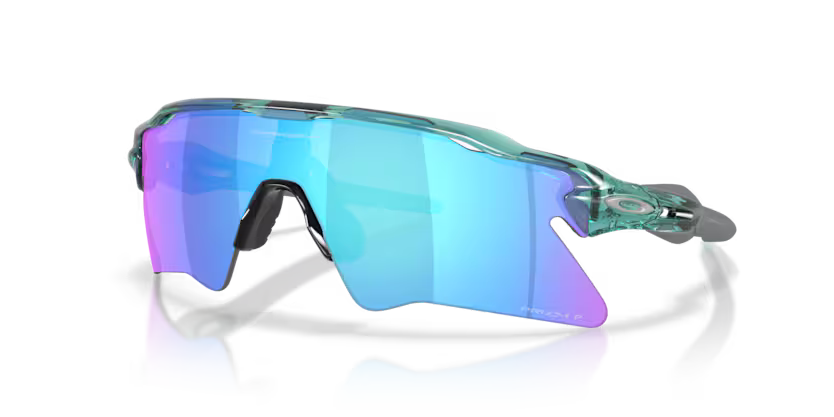 Oakley Radar EV Heater Transparent Pacific W/Prizm Sapphire Polarized