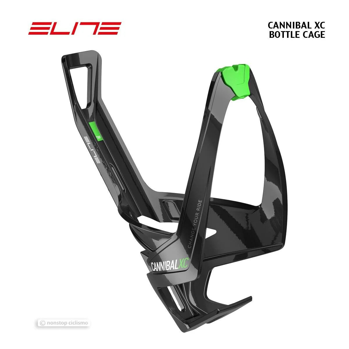 ELITE CAGE CANNIBAL XC BLACK GLOSSY GREEN