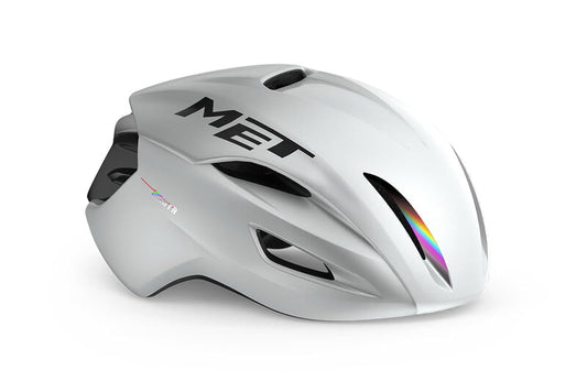 MET MANTA MIPS CE WHITE HOLOGRAPHIC