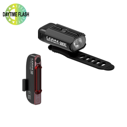 LEZYNE L/SET FRONT+REAR HECTO 500XL/STICK DRIVE