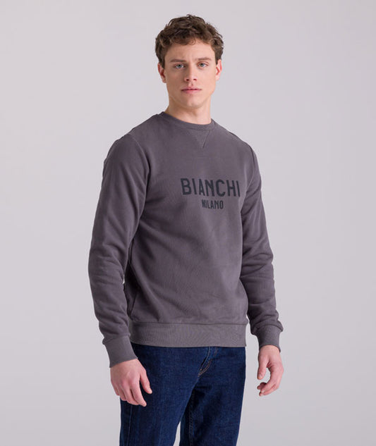 Bianchi Sweater Santini Crew Neck Grey