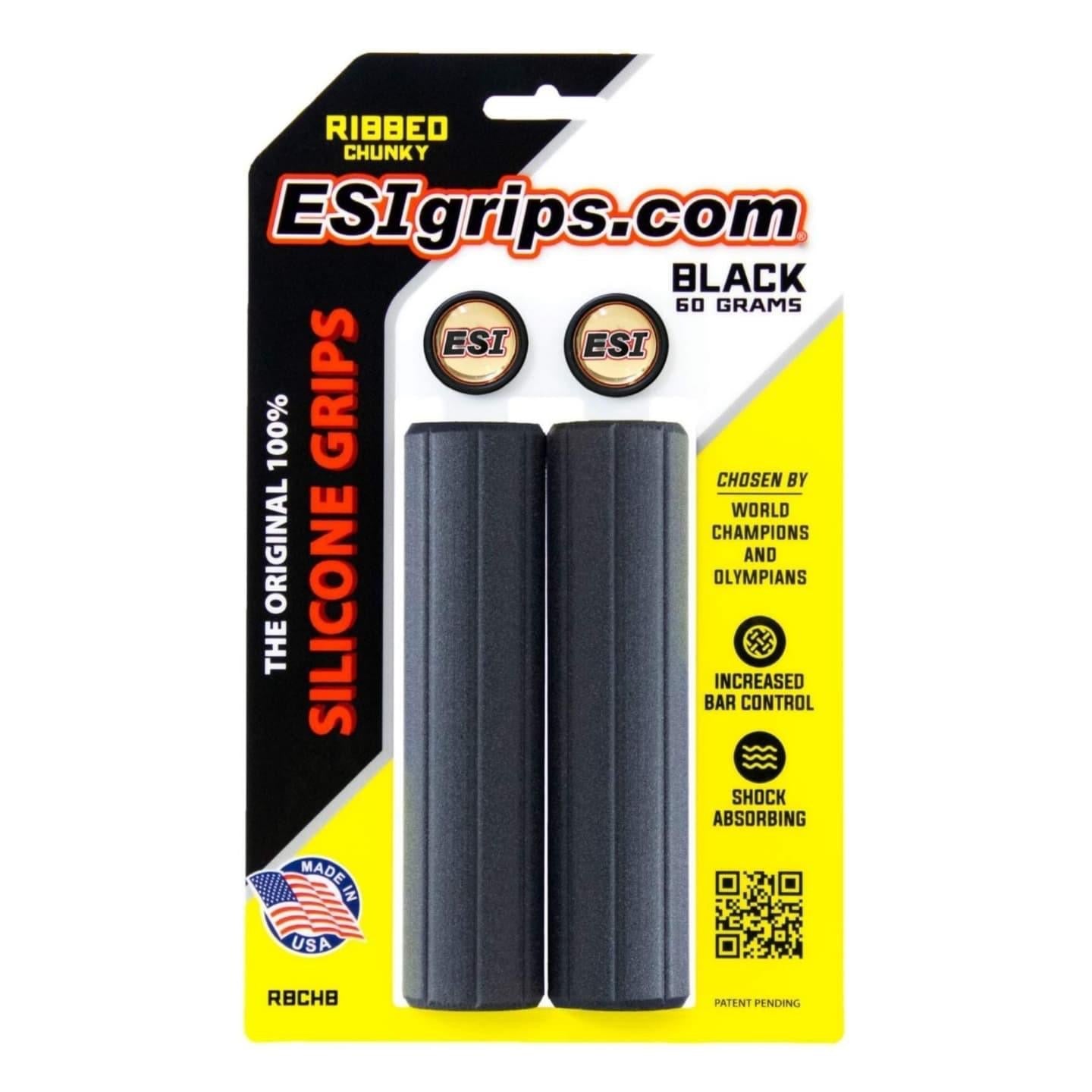 ESI Ribbed Chunky Black Grips
