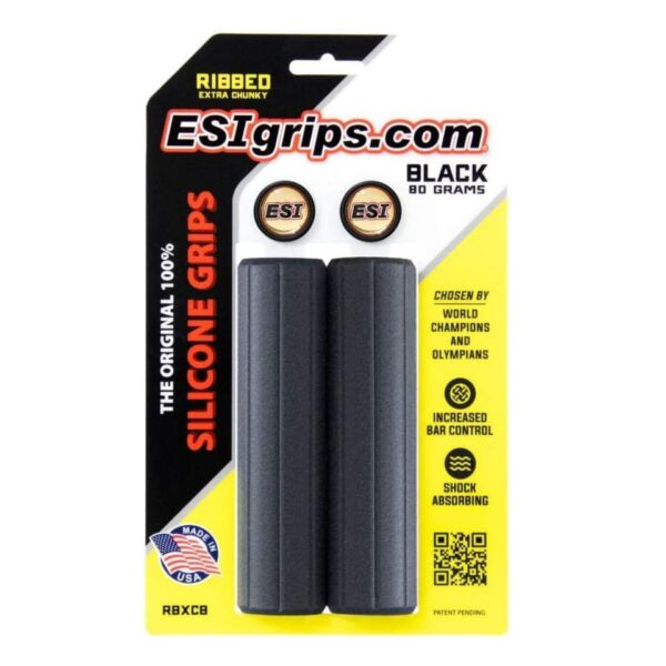 ESI Ribbed Extra Chunky Black Grips
