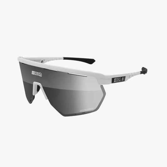 SCICON AEROWING WHITE GLOSS MULRIMIRROR SILVER + RAIN CLEAR