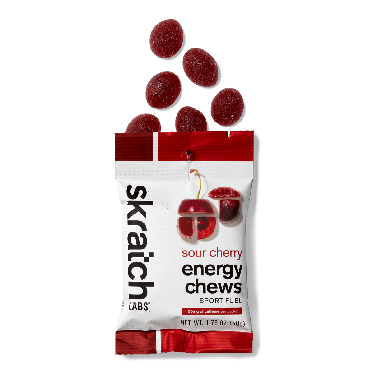 Skratch Labs Energy Chews Sport Fuel Sour Cherry