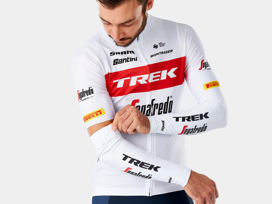 Santini Trek Segafredo Arm Warmer White XS-S