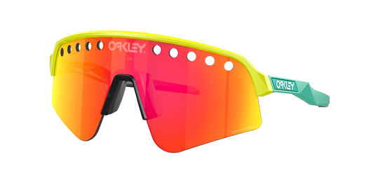 Oakley Sutro Lite Sweep Tennis Ball Yellow W/Prizm Ruby