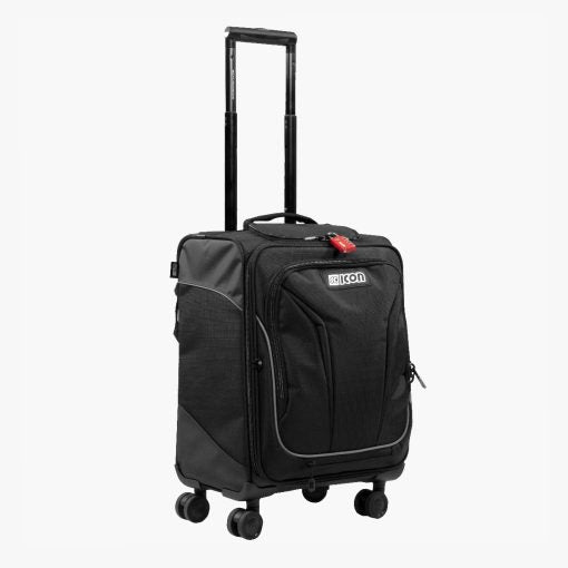 SCICON CARRY-ON HAND LUGGAGE CABIN TROLLEY 35L – 4 WHEELS BLACK