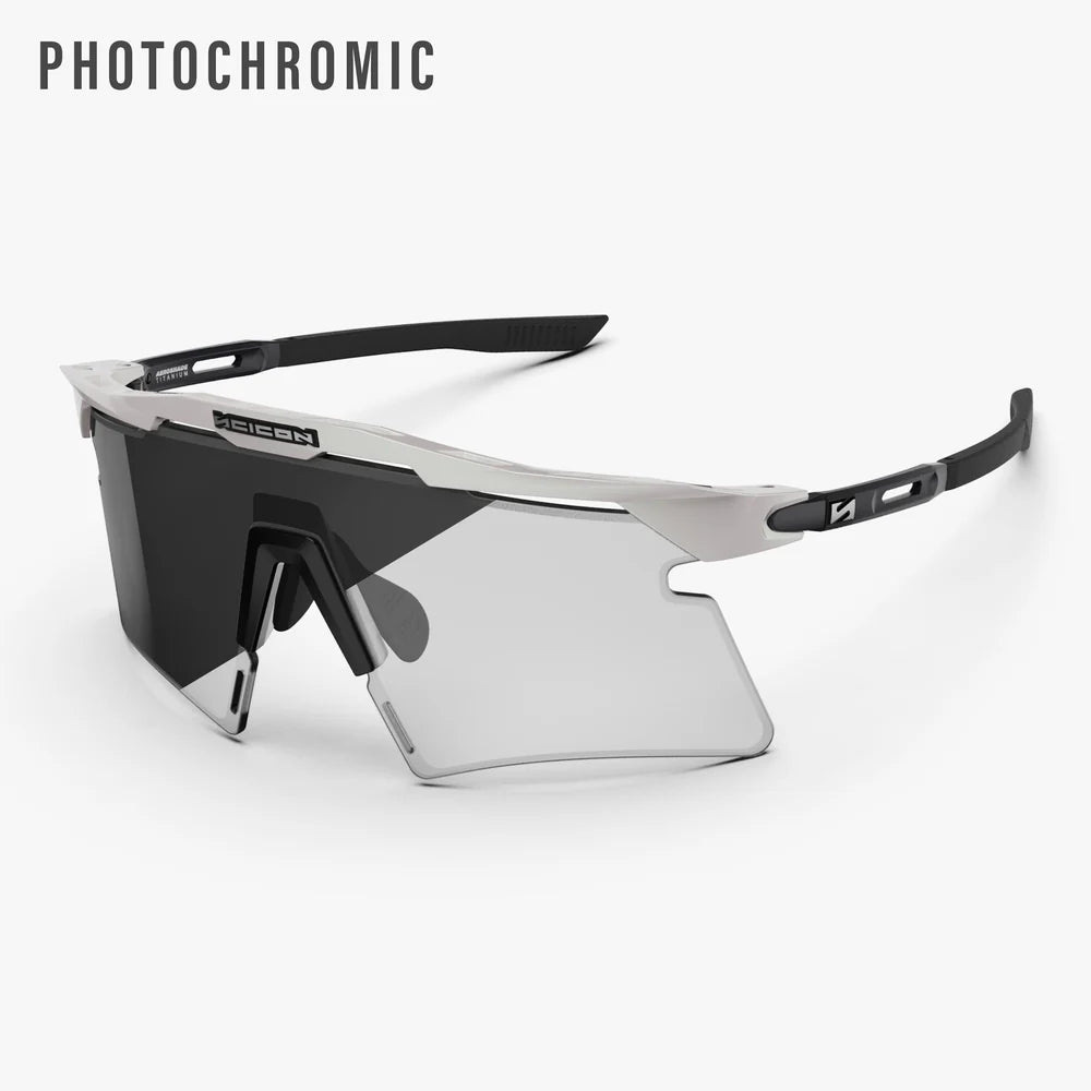 Scicon Aeroshade 2.0 Titanium Matte White Photochromic Grey