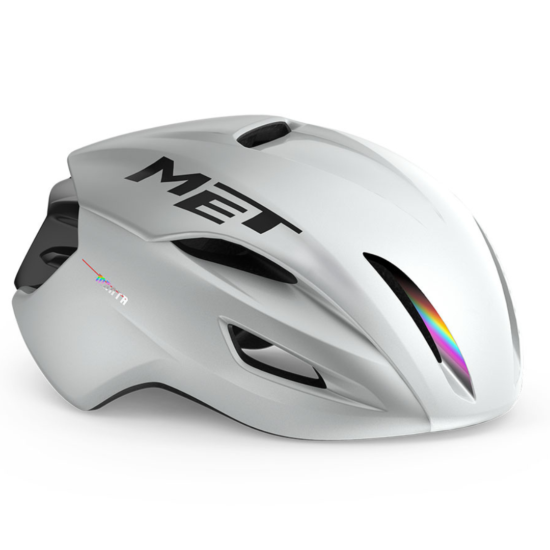MET MANTA MIPS CE WHITE HOLOGRAPHIC GLOSSY